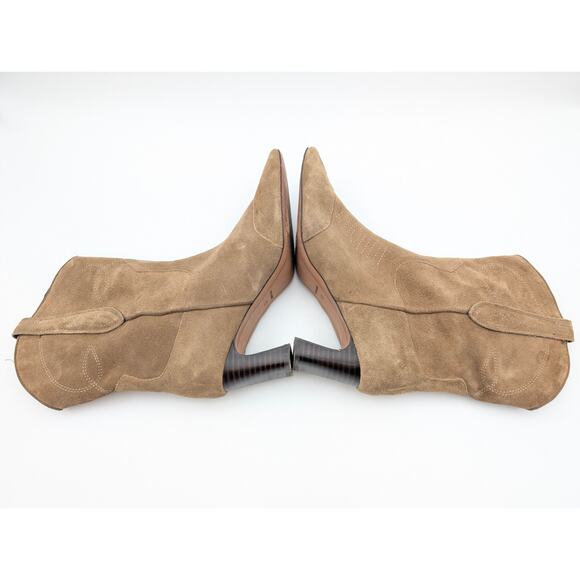 Steve Madden Josefine Western Boots Square Toe Women's Brown Size US10 EU41 - Picture 5 of 10